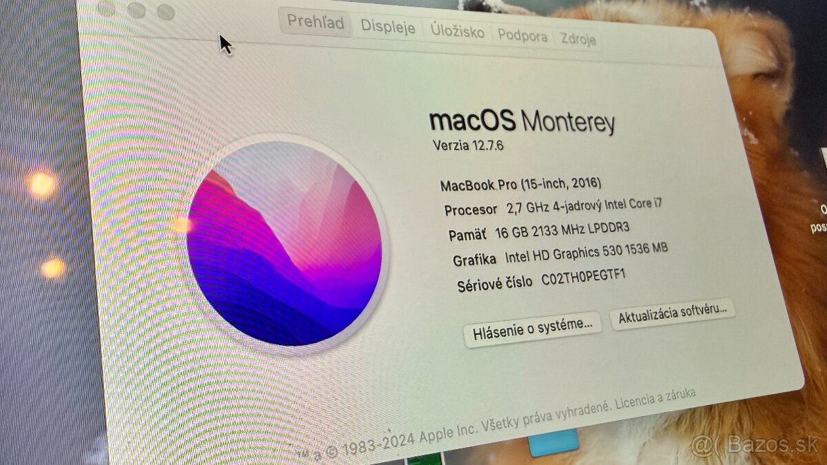 Macbook Pro 15" 2016 i7, A1707 - 5