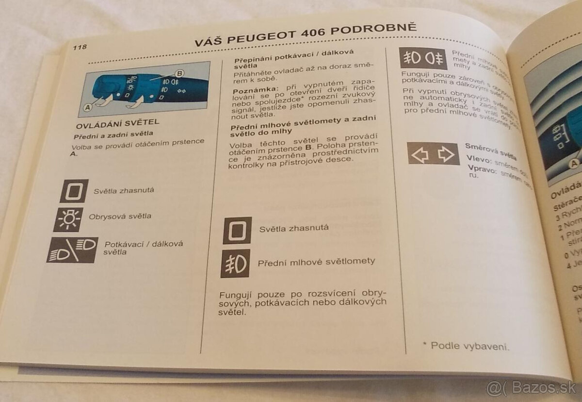 Peugeot 406 a 406 combi (break) – příručka - návod k obsluze - 5