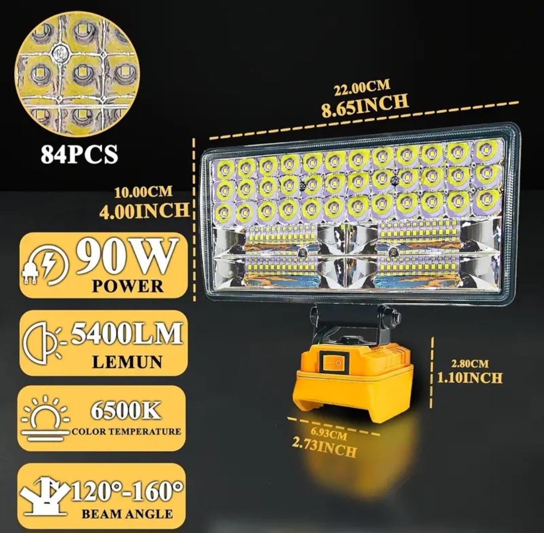 Led svetlo na batérie Dewalt (bez kufríka) - 5