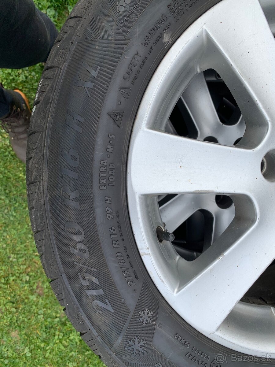 Zimné ALU kolesá FORD 5x108 215/60 R16 - 5