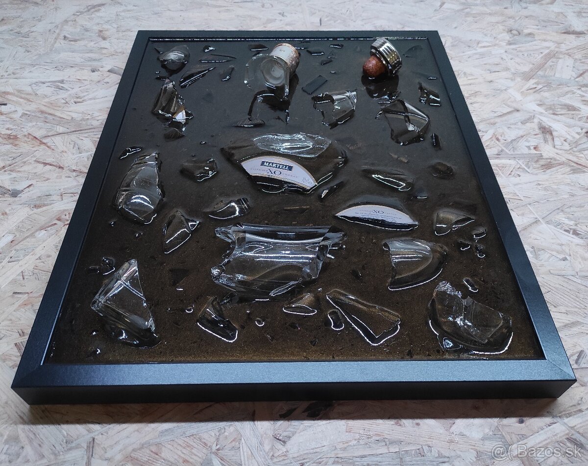 Obraz s fľašou 2: Koňak Martell XO (40x50cm) - 5