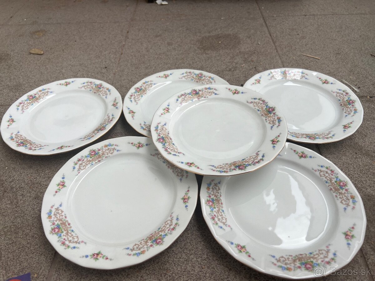 Epiag DF krasna tanierova sada kvety misa a 6 tanierrov - 5