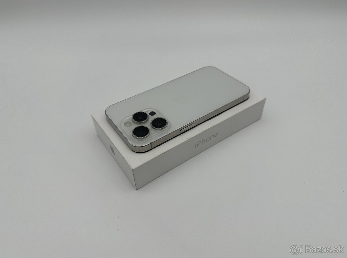 iPhone 15 Pro 128GB White Titanium + ZÁRUKA - 5