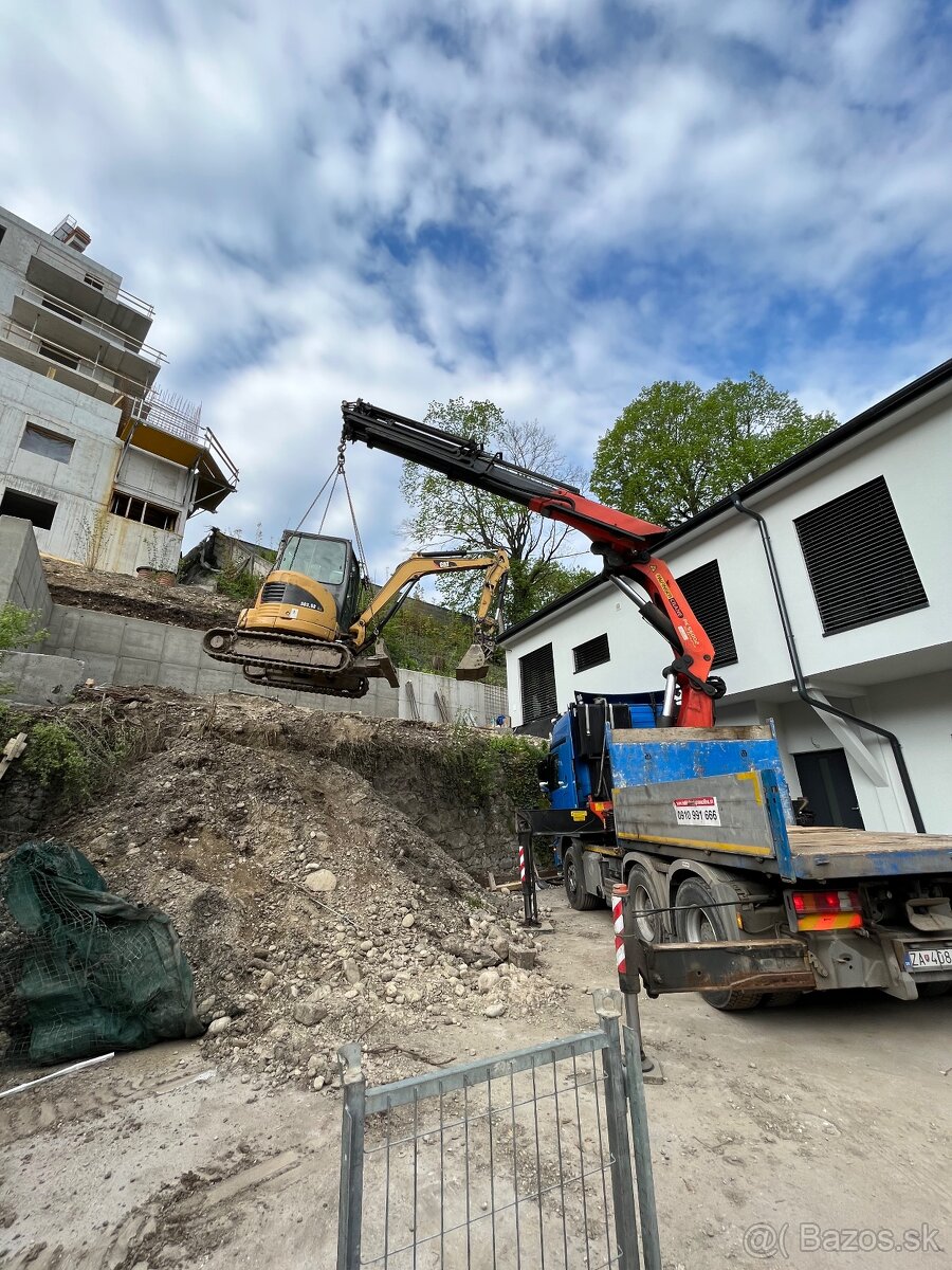 Zemné výkopové práce bagrom,bager stavebná činnosť - 5