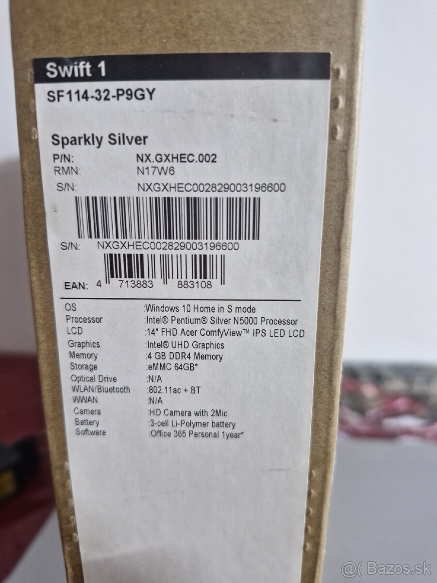 Predám notebook acer swift - 5