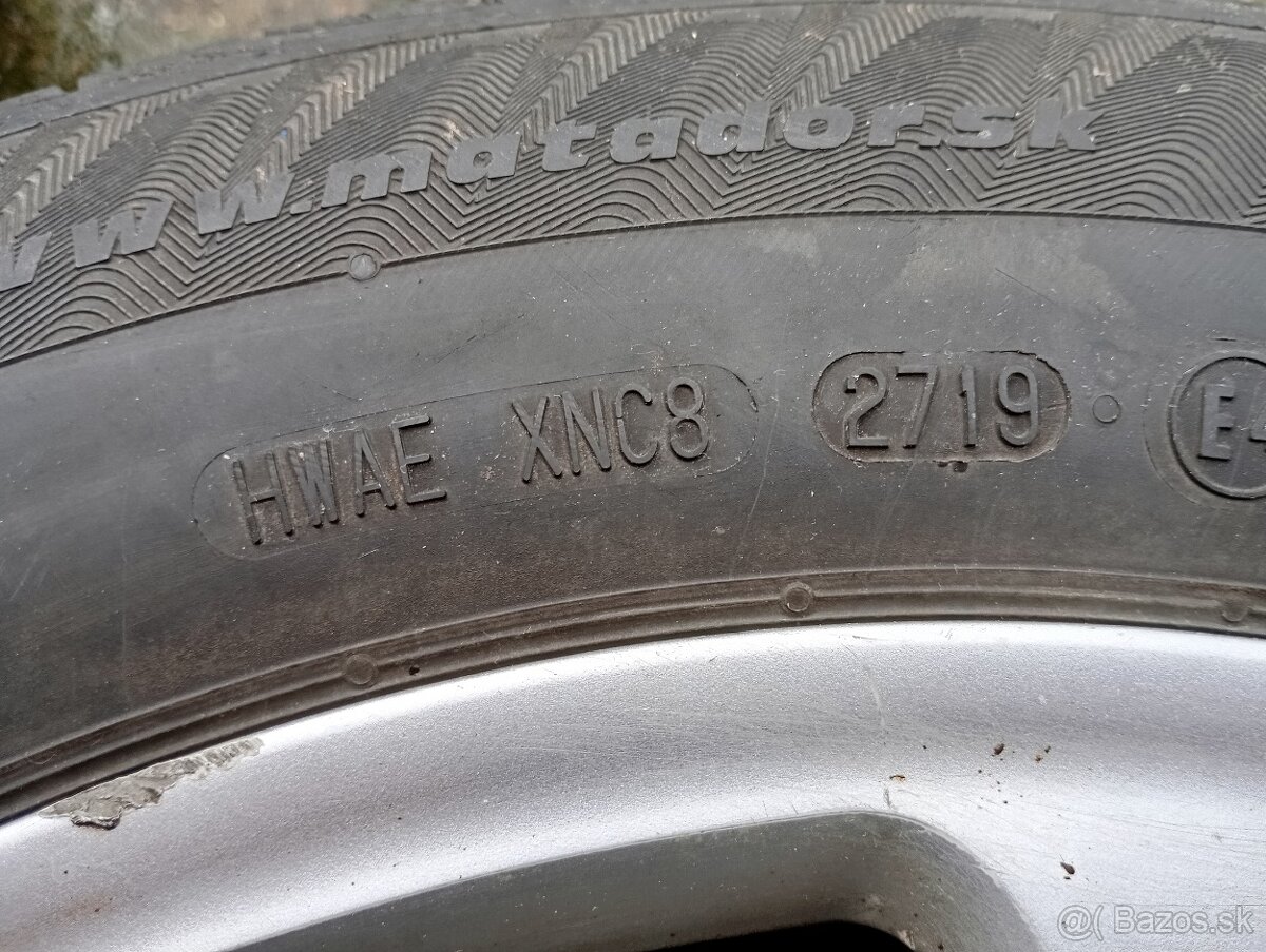 Zimné pneu Originál Audi elektróny 195/65/R15 91T - 5