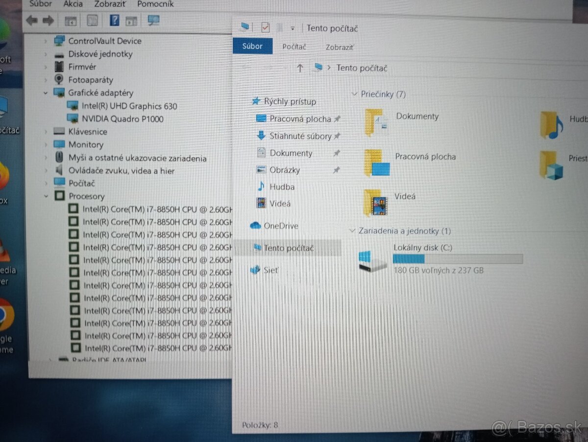 predám Dell precision 7530, 32gb ram , Intel core i7 ,ssd - 5
