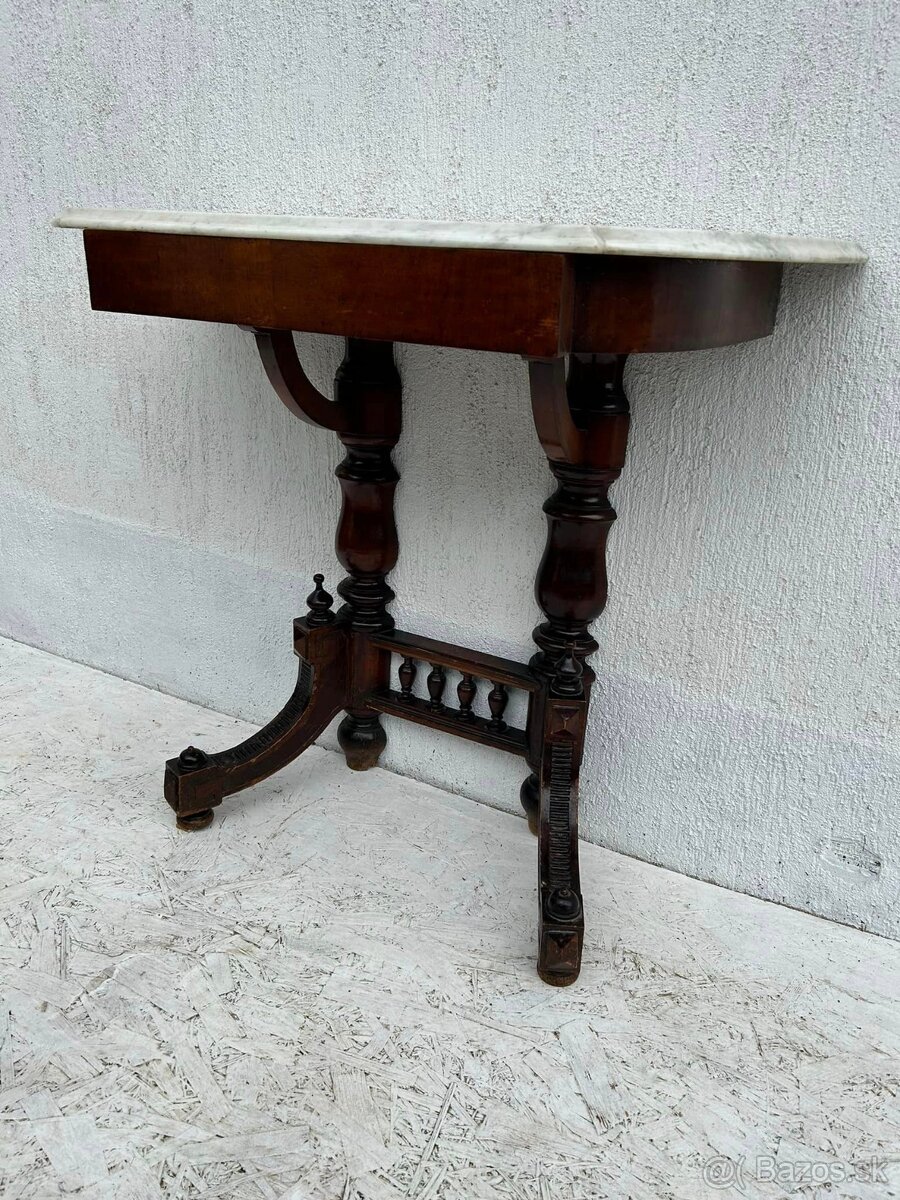 Altdeutschový konzolový stolík - 5