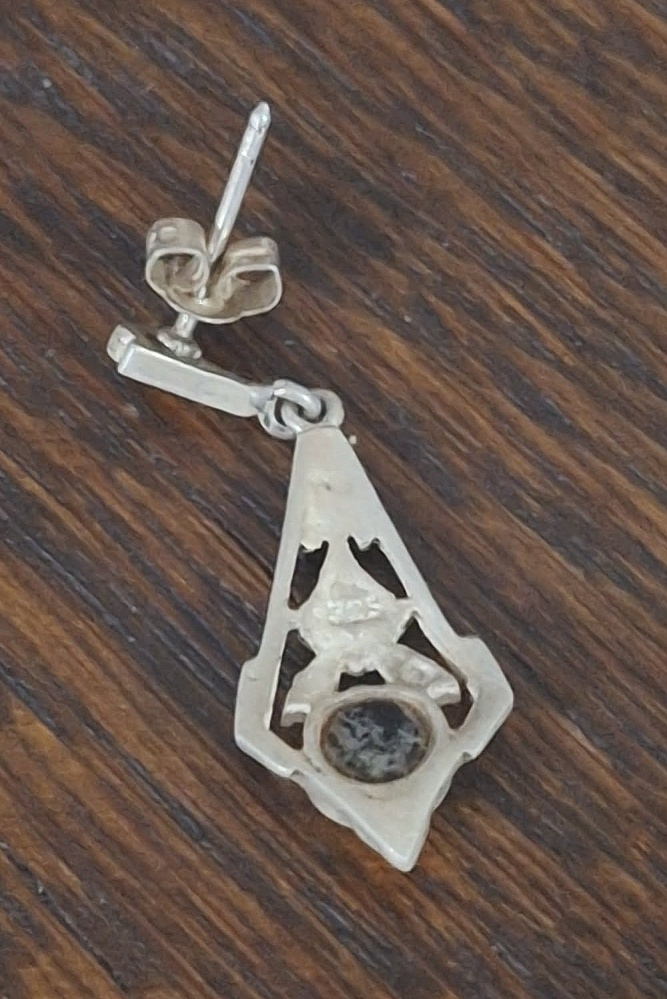 ART DECO STRIEBORNÉ NÁUŠNICE - 5