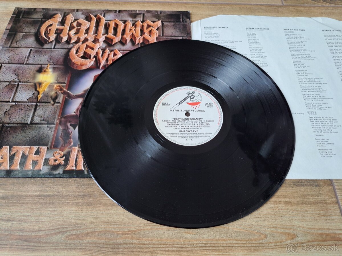 Lp HALLOWS EVE - Death & Insanity - 5