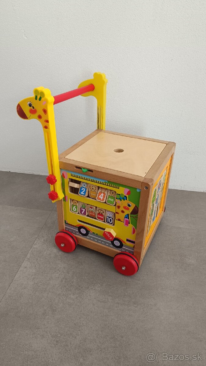 Drevené chodítko- kocka - 5