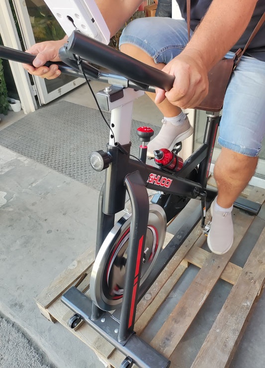 Rotoped izbový SPINNING bicykel s displejom - 5