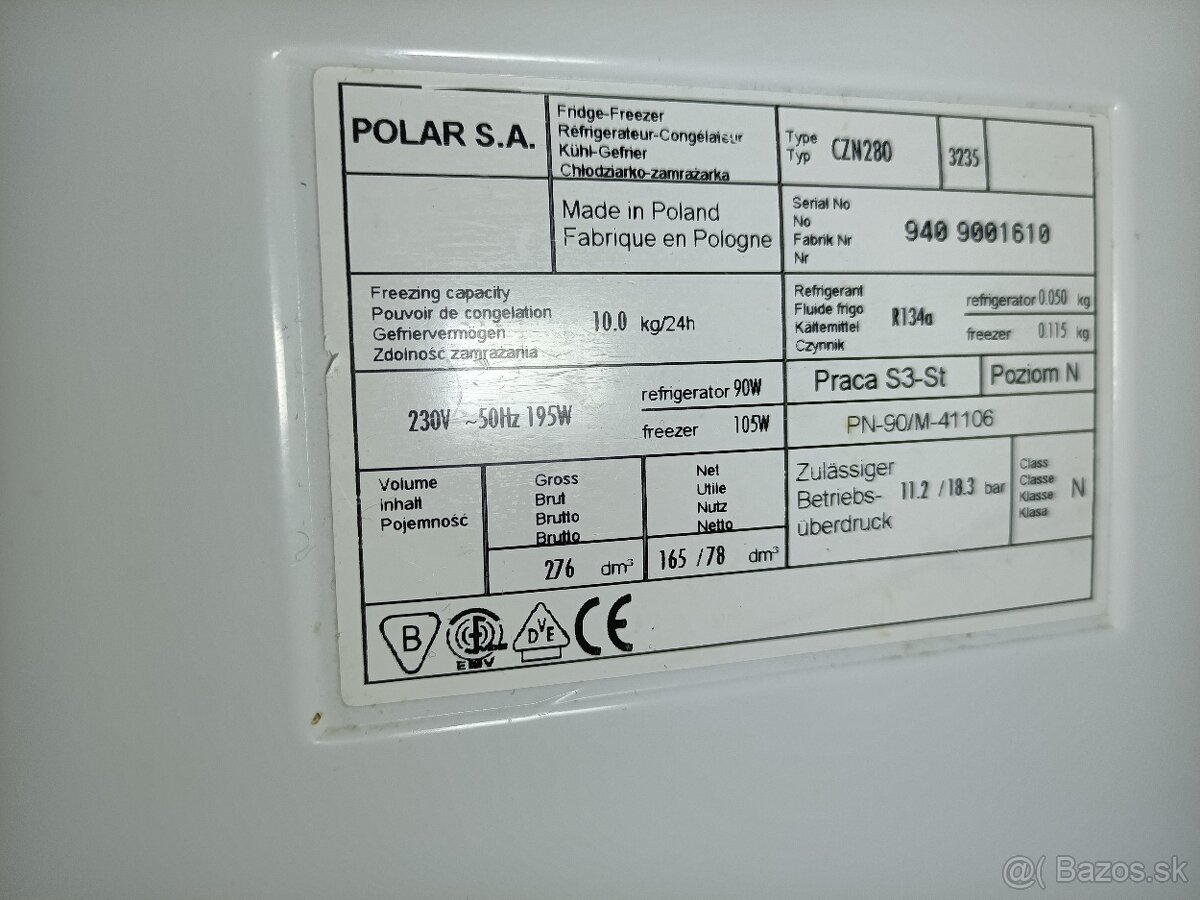 Predam chladničku z mrazničkou - 5