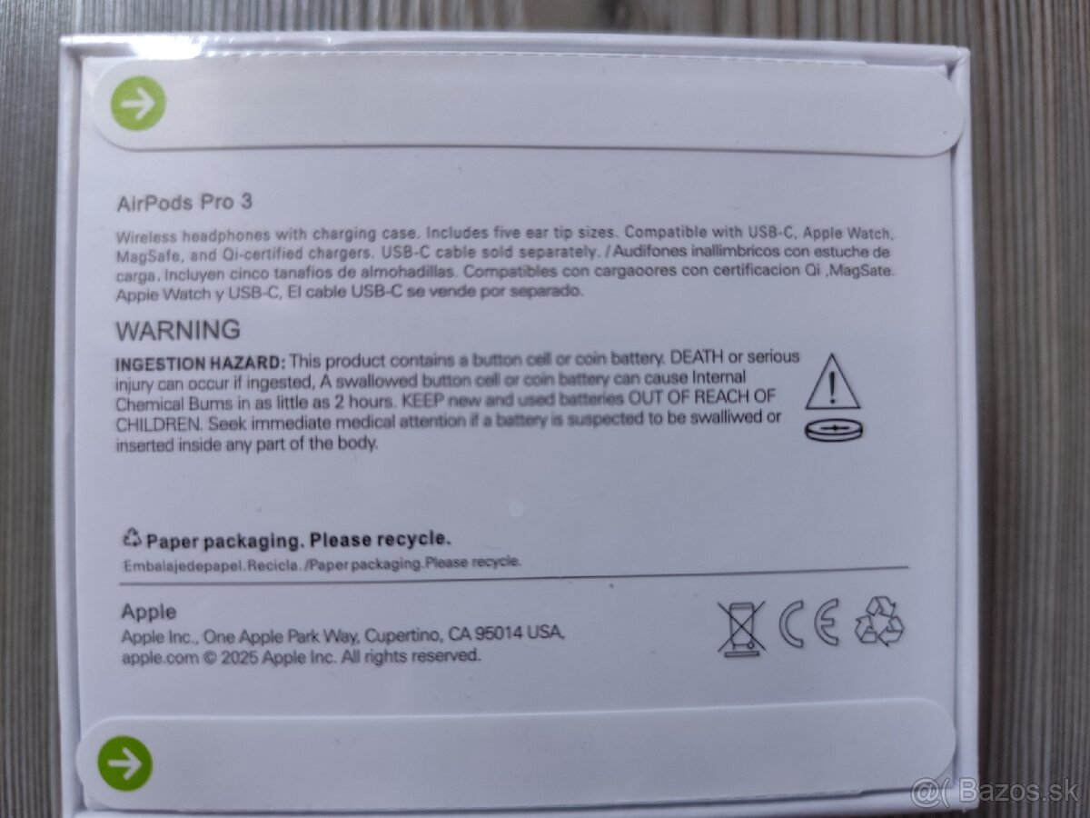 Slúchadlá Apple AirPods Pro 3 2025, nerozbalené, NOVÉ - 5