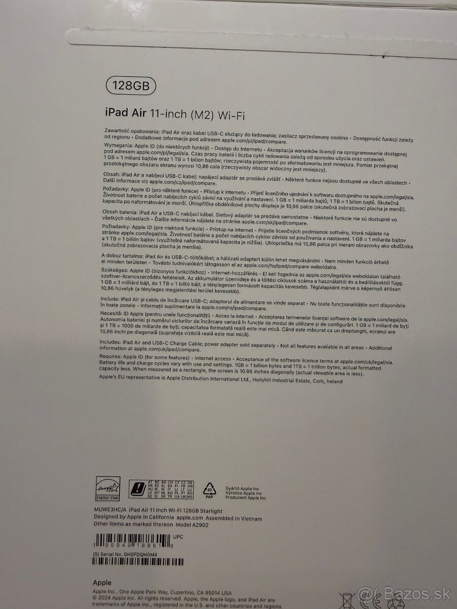 Predám Apple Ipad Air 11 (2024) Starlight stav nového kusu - 5