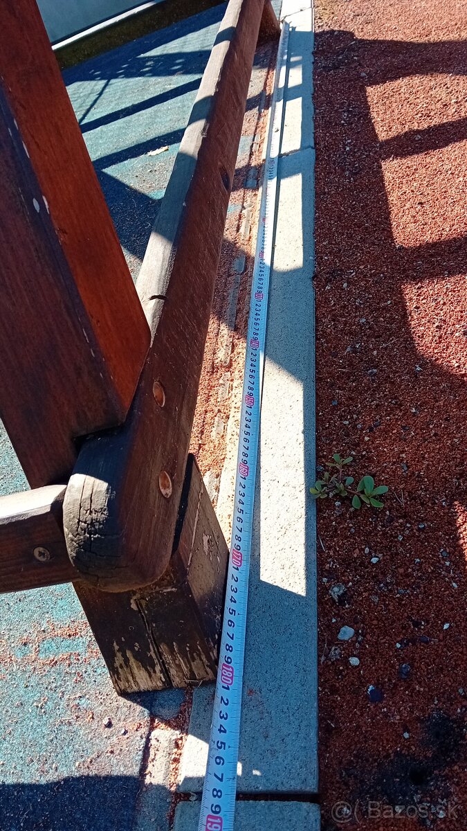 Detska drevena šmykľavka a hojdačka - 5