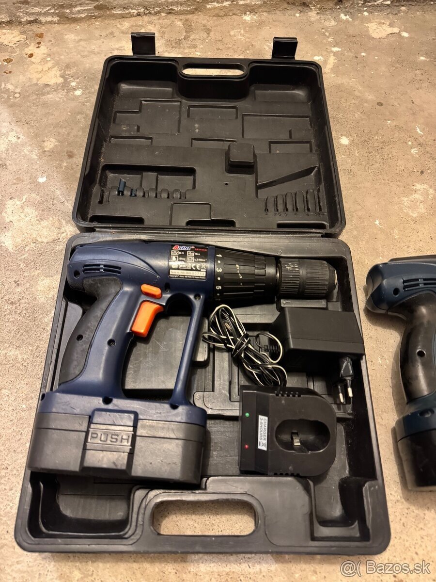 2x Aku vŕtačka Asist a Noell (20,4V) – na diely / repas - 5