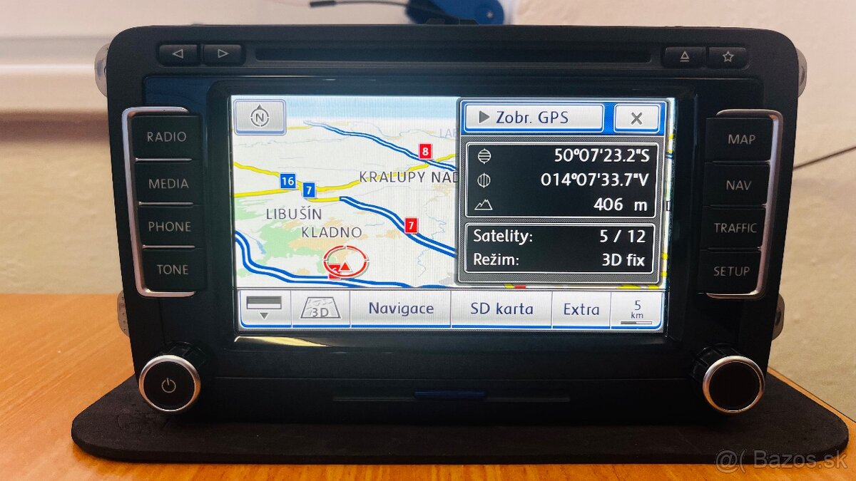 Rádio RNS 510 - VW / Škoda - RNS510 - DAB, LED, SSD - 5