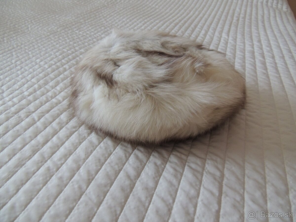 Dámska kožušinová čiapka - polárna líška - 5