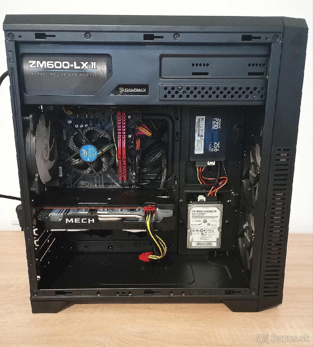 Herný PC RX 6600 XT 8GB, i5 9400f, 16GB, SSD, HDD - 5