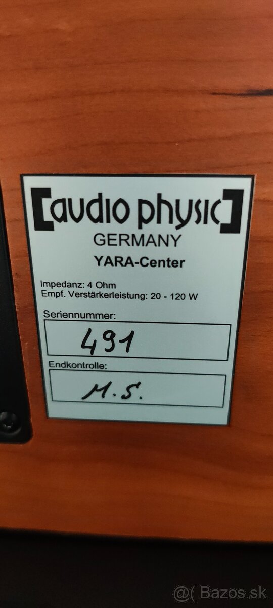 Reproduktory Audio Physic YARA - 5