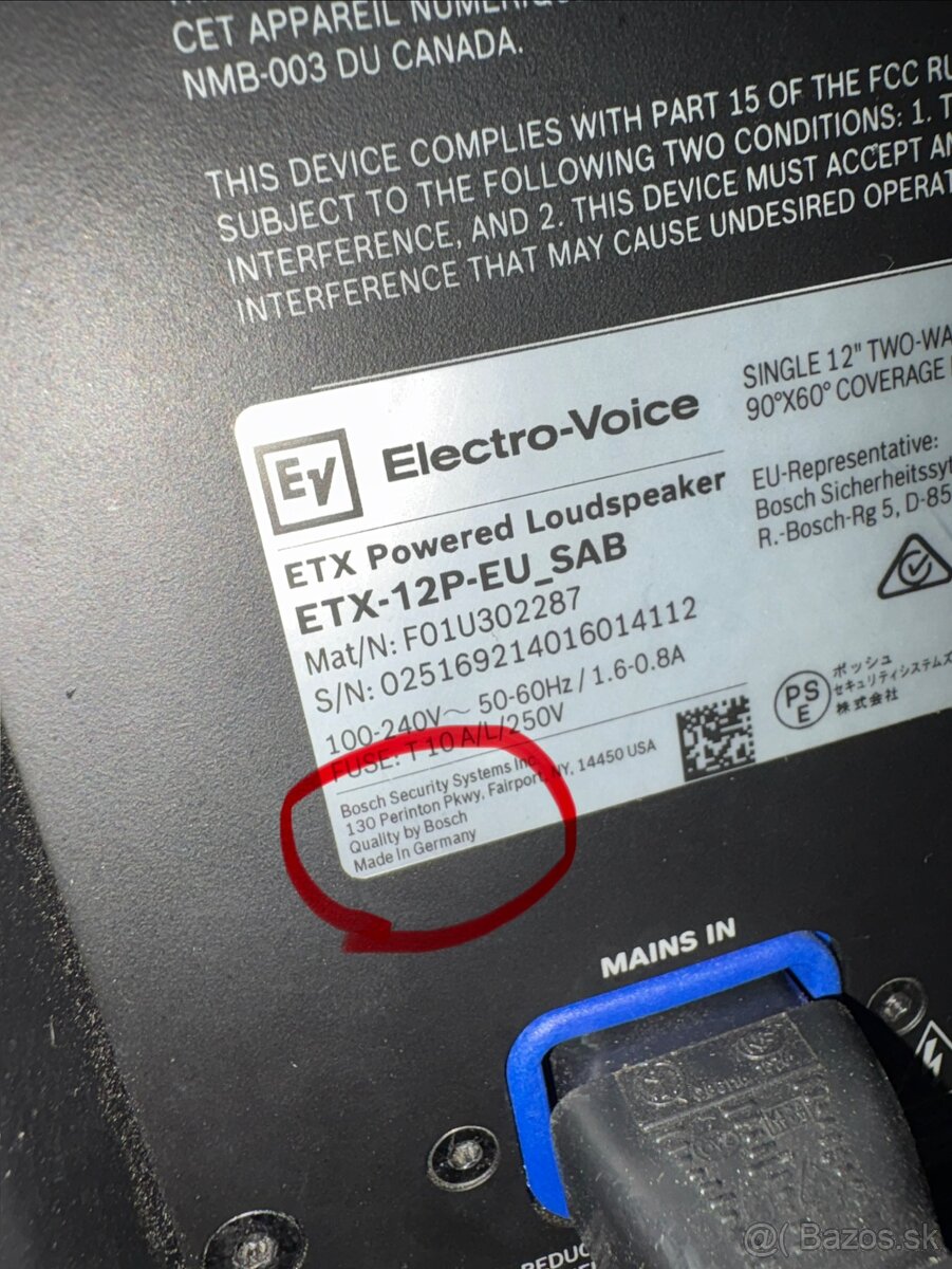 Electro voice etx12p - 5