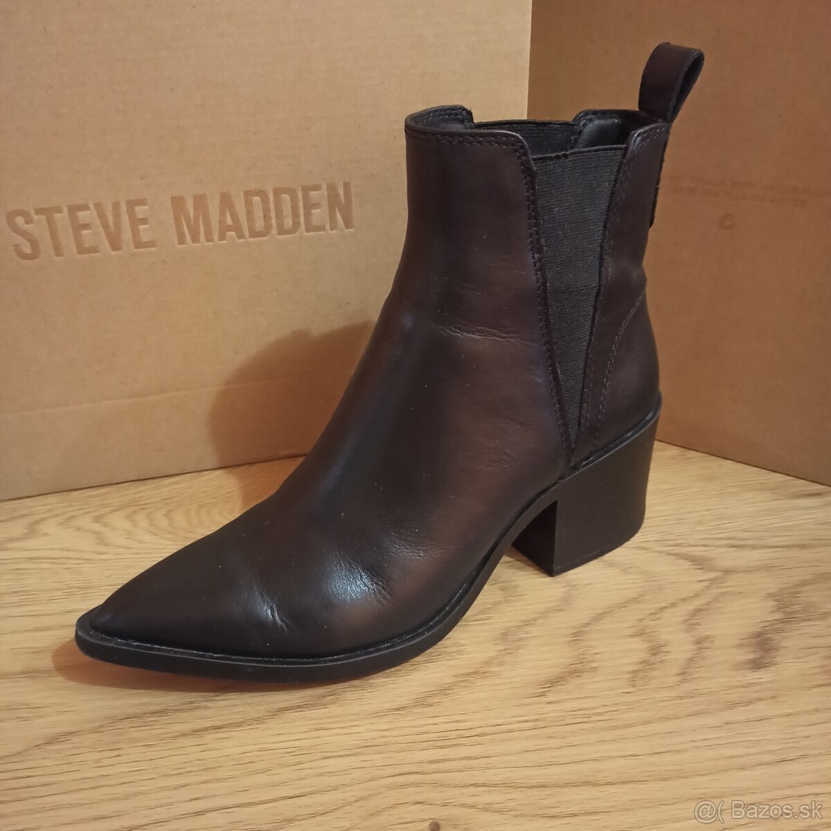 Kožené topánky Steve Madden - 5