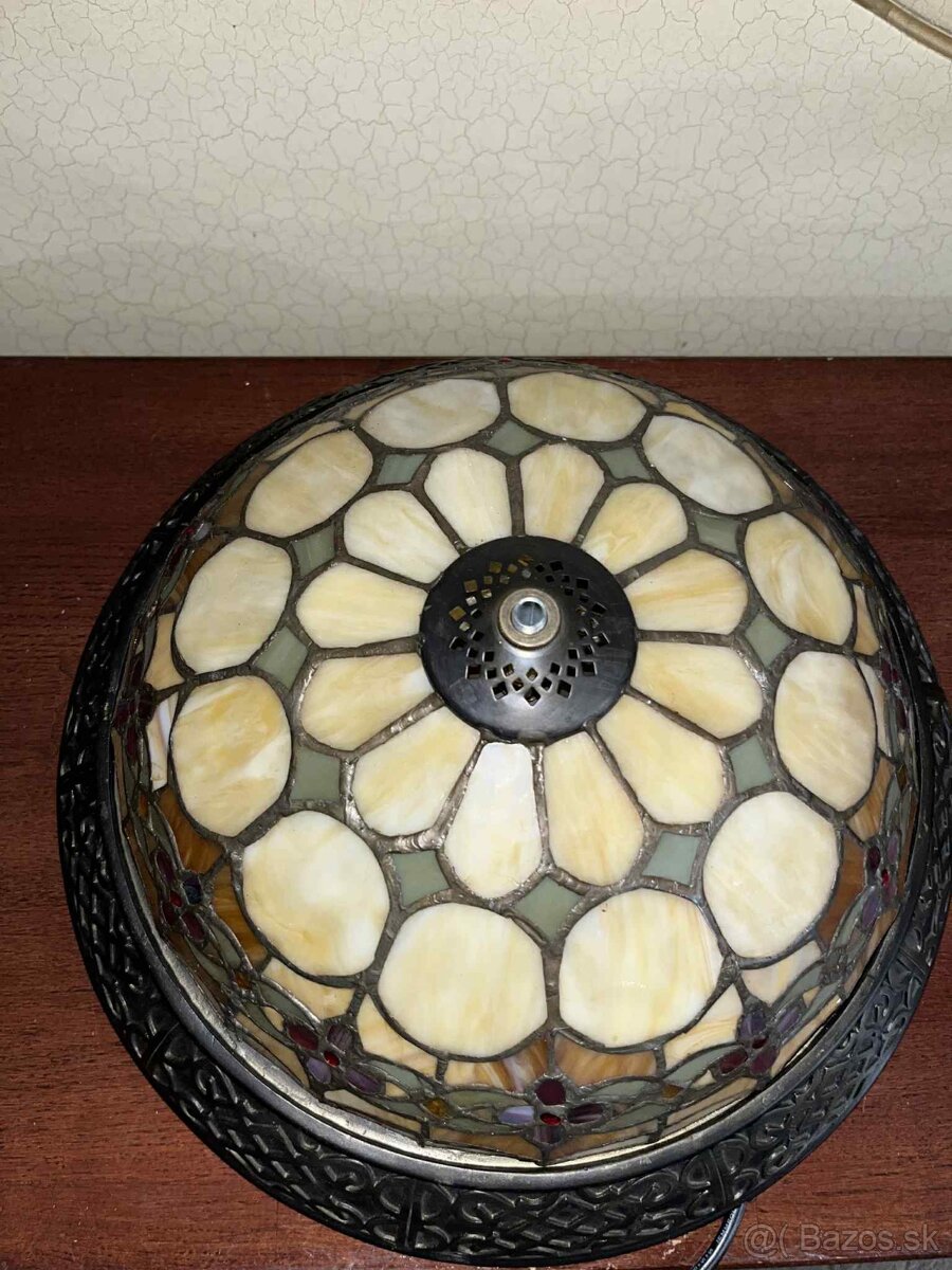 Vintage luster na strop, v štýle Tiffany, v 14, priemer 40 - 5