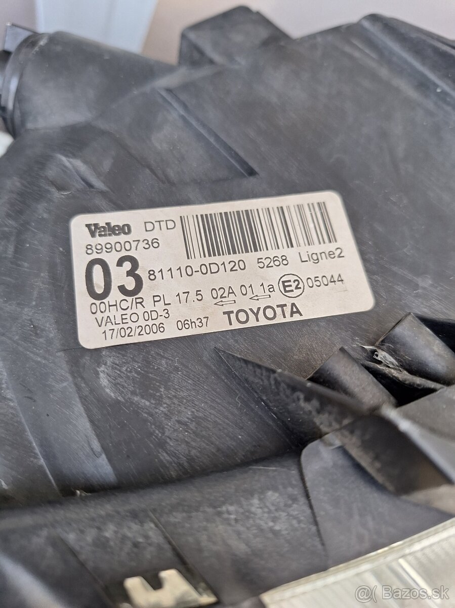 Predné svetlomety Toyota YARIS 2006 XP9 - 5
