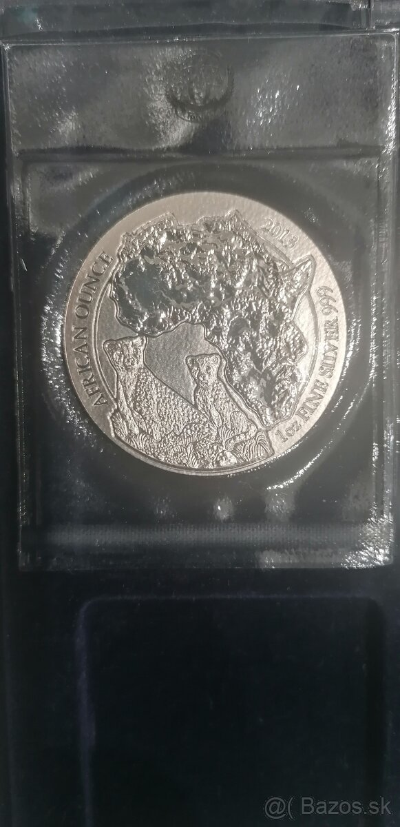 Strieborné mince Rwanda African - 5