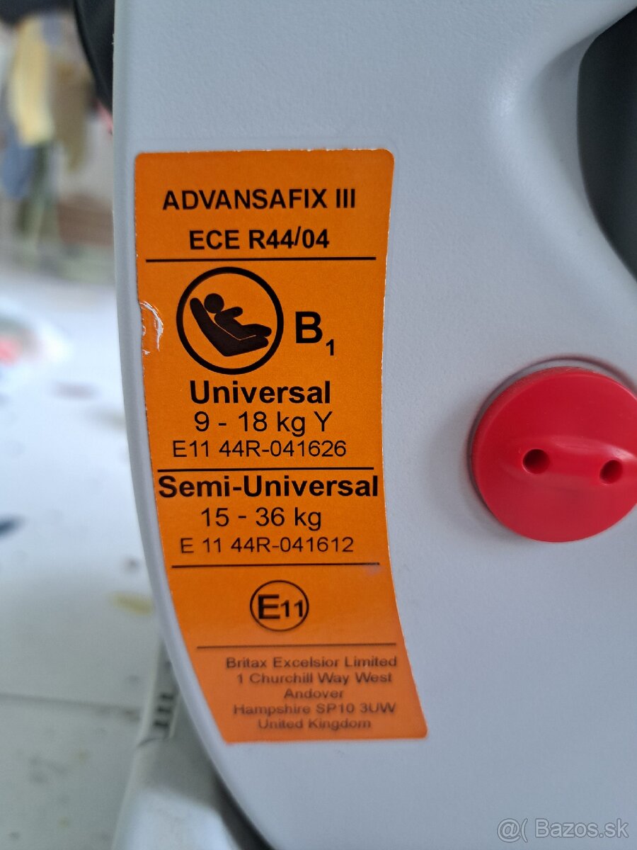 Autosedacka Britax Romer Advansafix 3 - 5