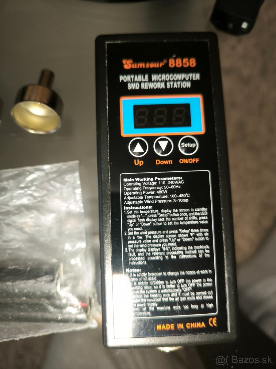 Teplovzdušná spájkovačka sumsour 8858 - 5