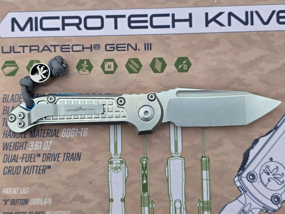 Microtech LUDT Tanto Titanium Marfione Select Frag Pattern - 5