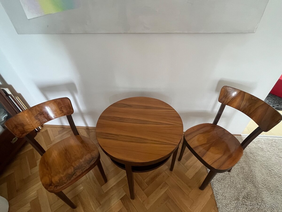 Retro stoličky Halabala 4ks - 5