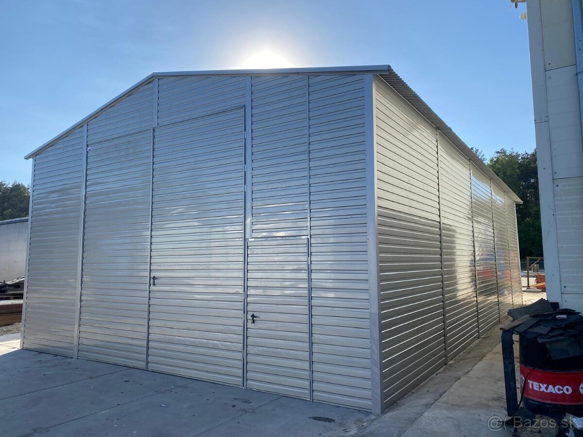 Plechová garáž - hala 7x15m - 5