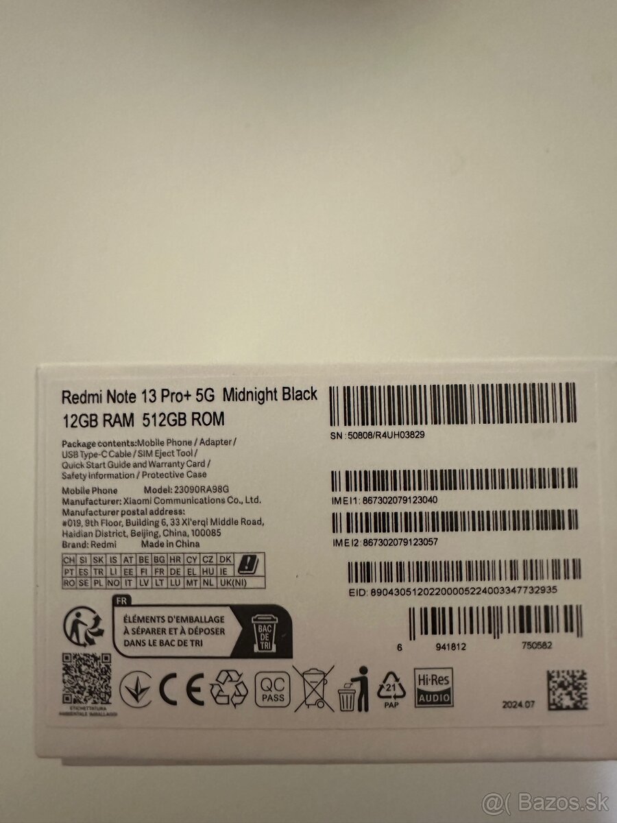 Xiaomi redmi note 13 pro + 5G - 5