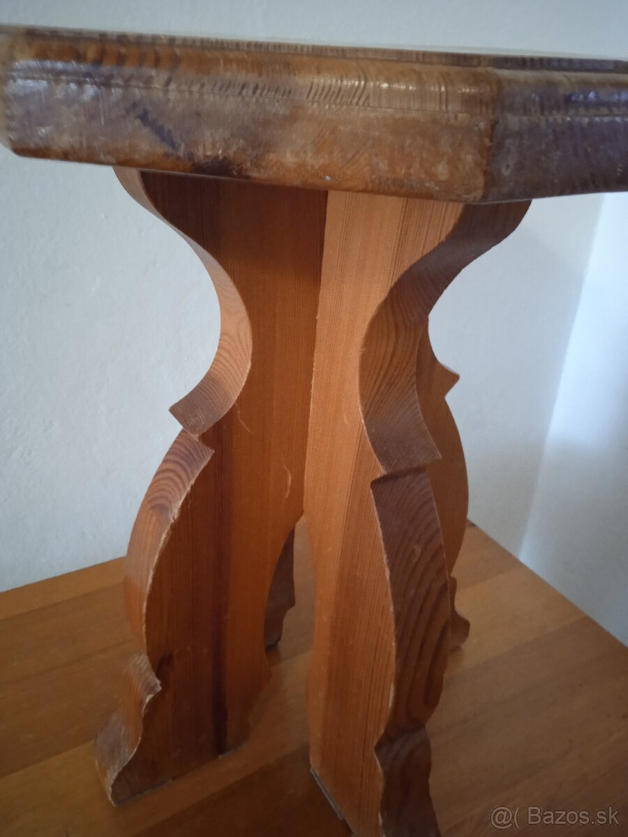 Predám - masív stolík so stoliťkami - 5