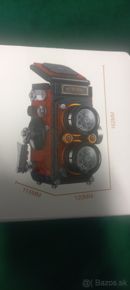 Stavebnica- vesmírna loď, vintage fotoaparát, autíčko - 5