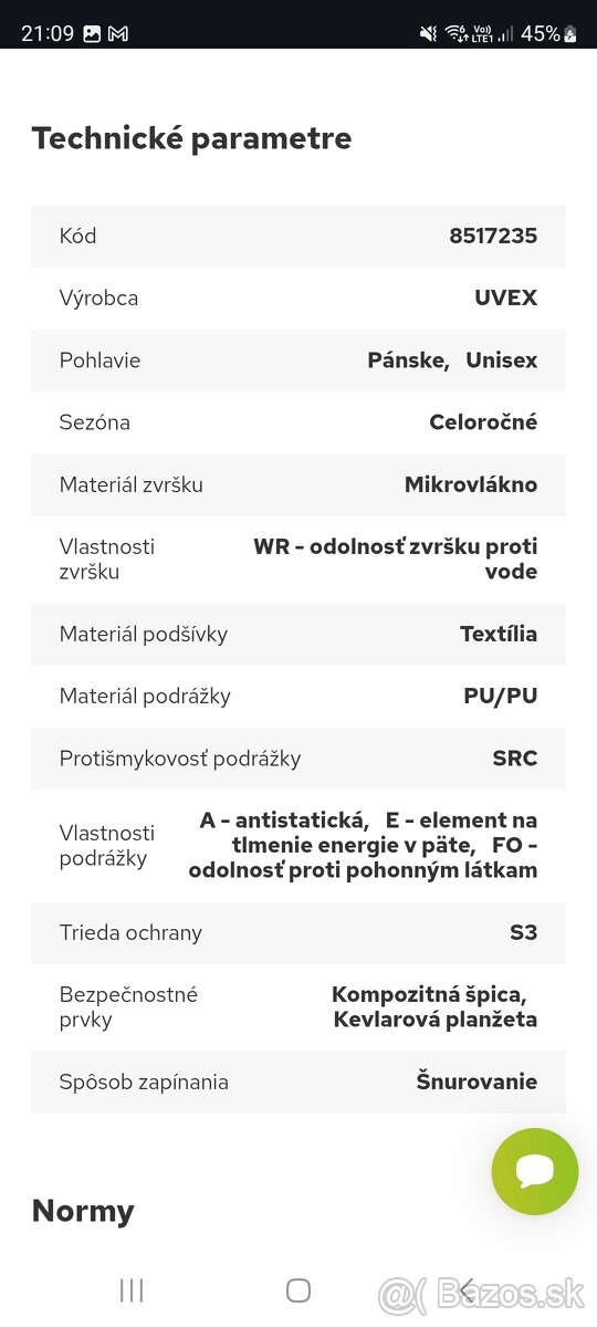 Pracovná obuv UVEX - 5