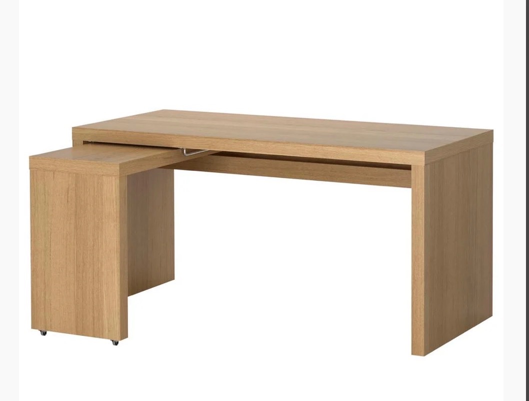 Pracovný stol IKEA Malm s vysuvom - 5