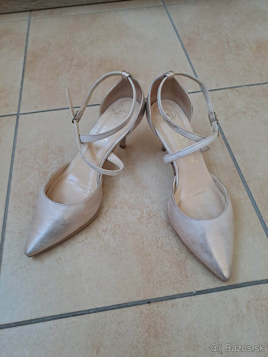 Lodičky elegantné kožené - 5