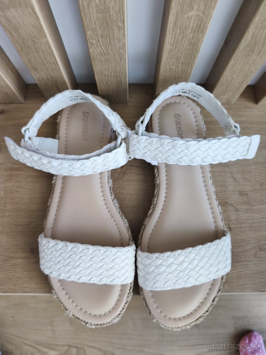 Dámske sandále, biele - 5