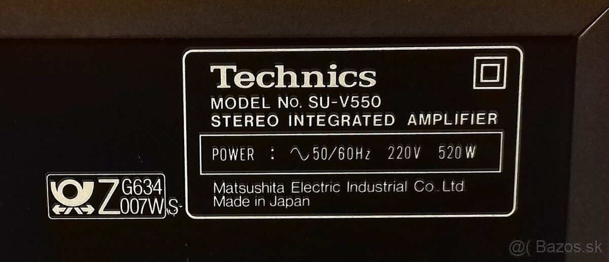 Zostava TECHNICS tuner, equalizer, CD, deck, zosilnovac= A04 - 5