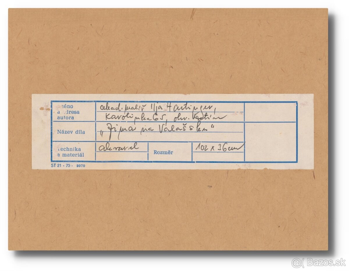 Ilja Hartinger - Zima na Valašsku - obraz - 5