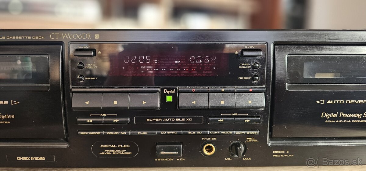 PIONEER cassette double deck CT-W606DR Magnetofón - 5