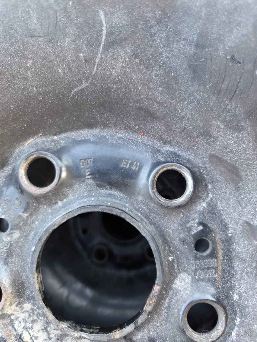 Predám plechové disky VW R16 5x112 - 5