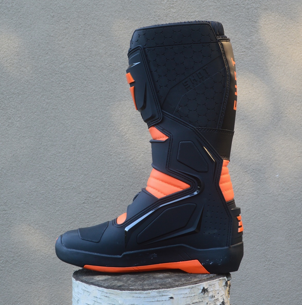 Čižmy SHOT oranžové čierne fluo - 5