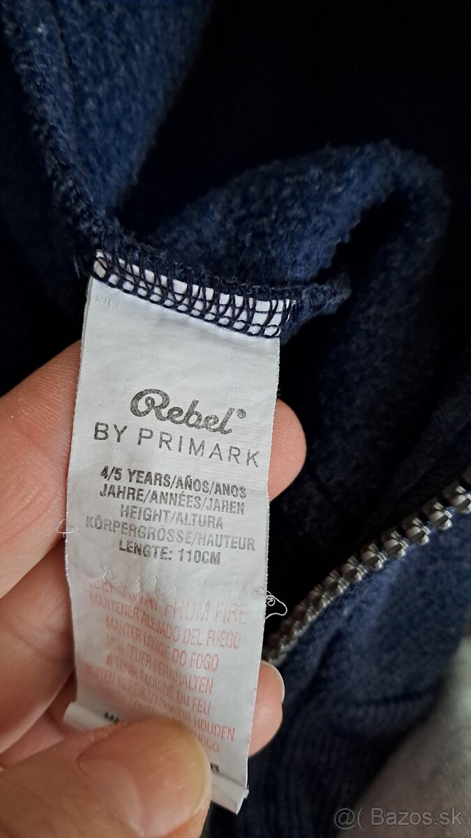 Mikiny pre chlapcov na zapínanie (zips), veľ. 104, 110, 116 - 5