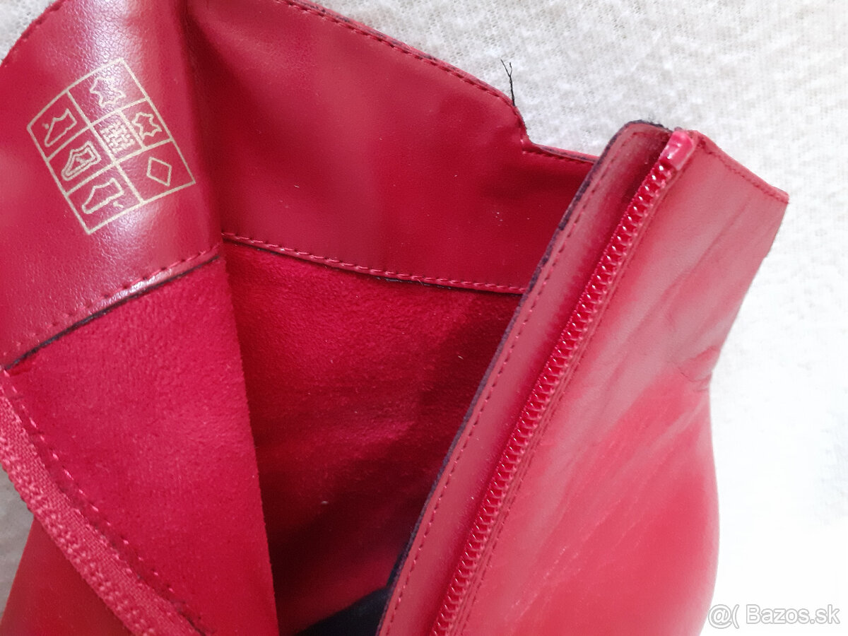 Dámske nízke kožené čižmy (čižmičky) Kate Gray č.40 - 5