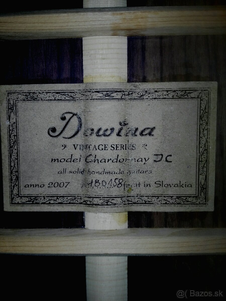 Predam celomasivnu gitaru Dowina Chardonnay+kufor. - 5